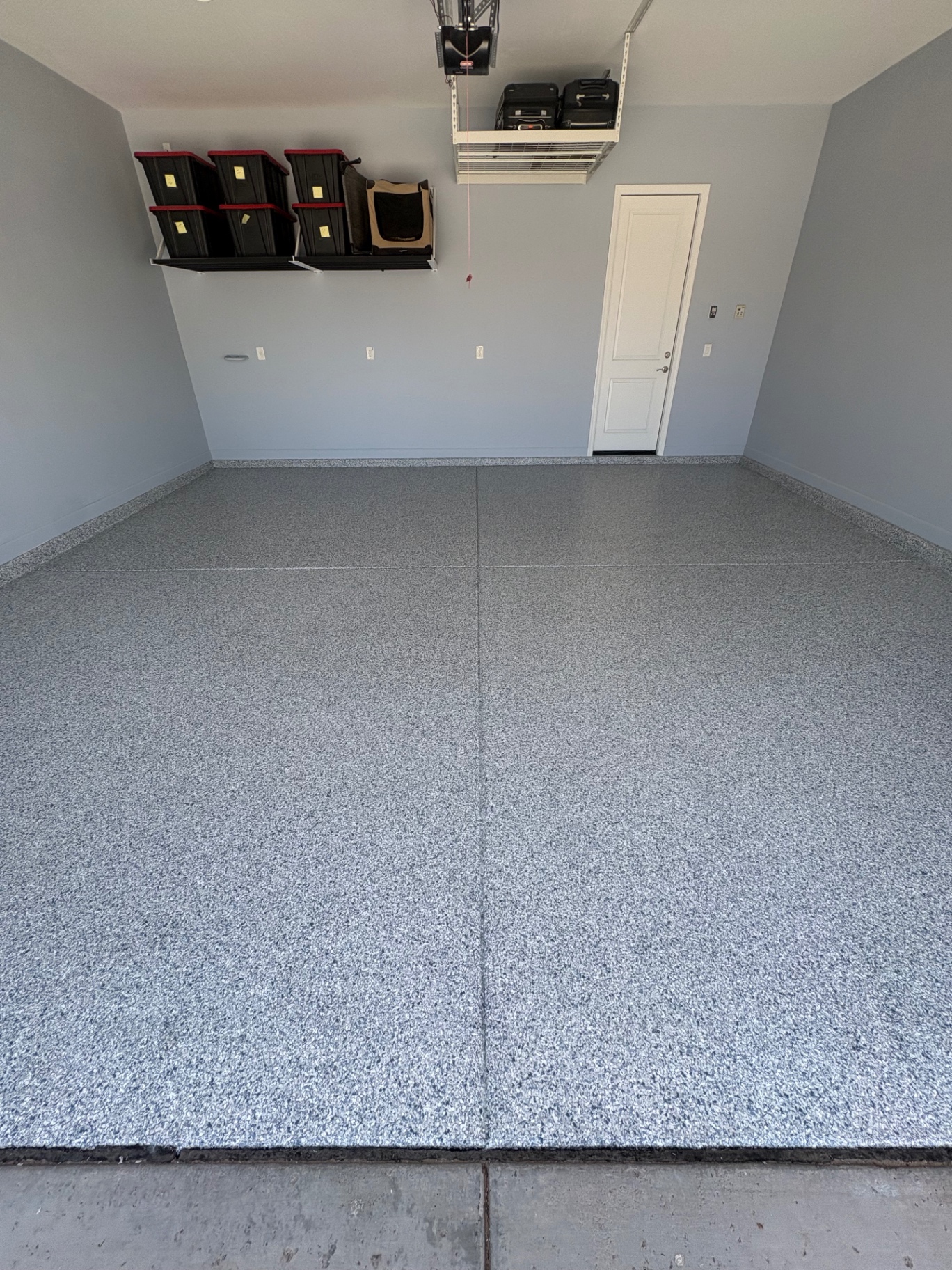 Completed coating job