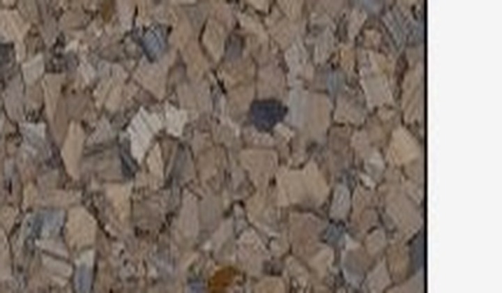 Obsidian decorative flake floor coating sample