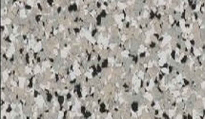 Cabin Fever decorative flake floor coating sample
