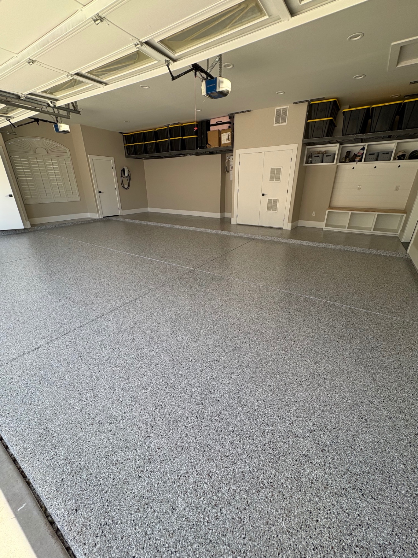 Residential garage coating detail